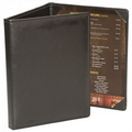 Bonded Leather 3 Fold Panel Pocket Menu Cover (8 1/2"x14")